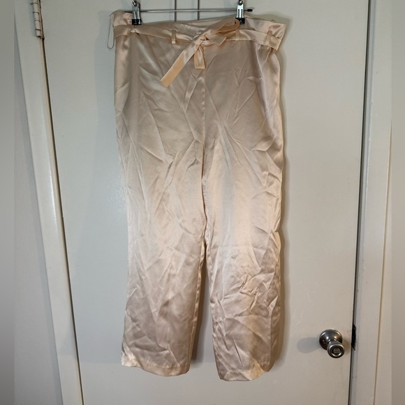 Amanda Uprichard Champange Satin Pants - Picture 1 of 3